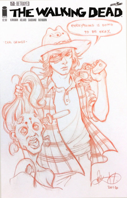 Carl Grimes- Pencil by mkmatsumoto 