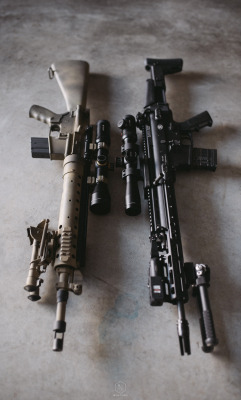 Im-Gilley:  Benchau:  Scar 16 &Amp;Amp; Mk12 Mod 0 Old School Spr Meets New School