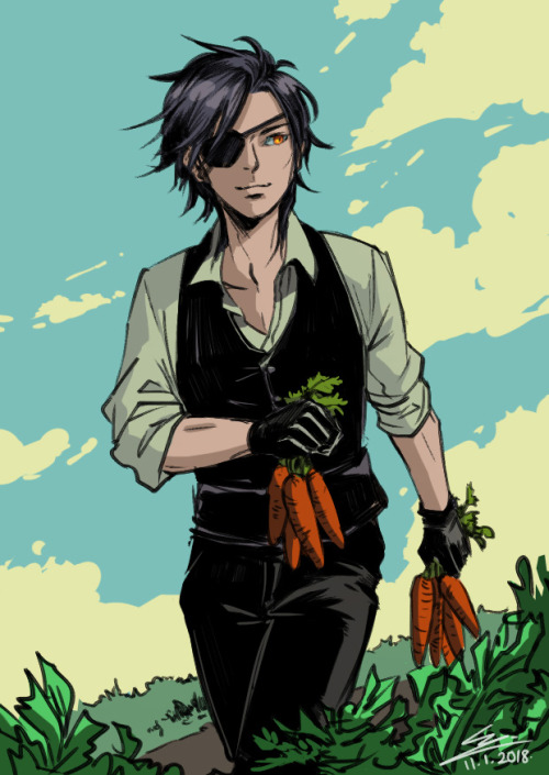 Stylishly harvesting carrots for the new yearHappy New Year guys! Sorry for my inactivity&hellip; li