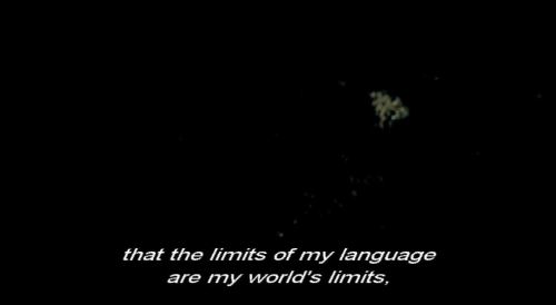 c-inefilia:Godard quoting Wittgenstein in Two or three things I know about her/ Deux ou tr