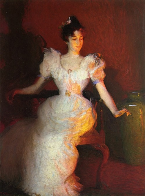 Firelight, 1893, Frank W. Benson