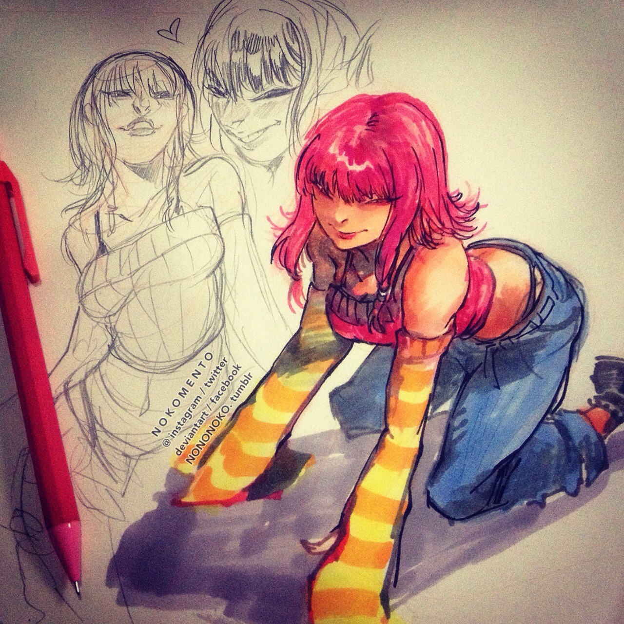 nononoko:  Top 4 pics are Bodie, Dare and Mo (I drew this on his bday and pocky day