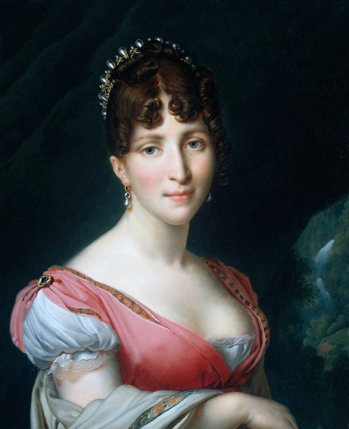 Hortense de Beauharnais (1808). Anne-Louis Girodet de Roucy-Triosson (French, 1767-1824). Oil on can