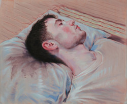 Kris Knight (Canadian, b. 1980), Black Dye Pillowcase, 2015. Oil on canvas, 24 x 20 in.