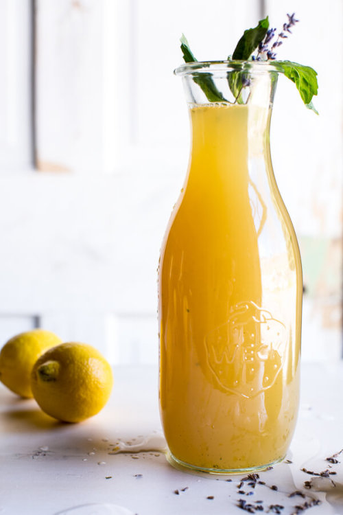sweetoothgirl:Lavender Basil Lemonade