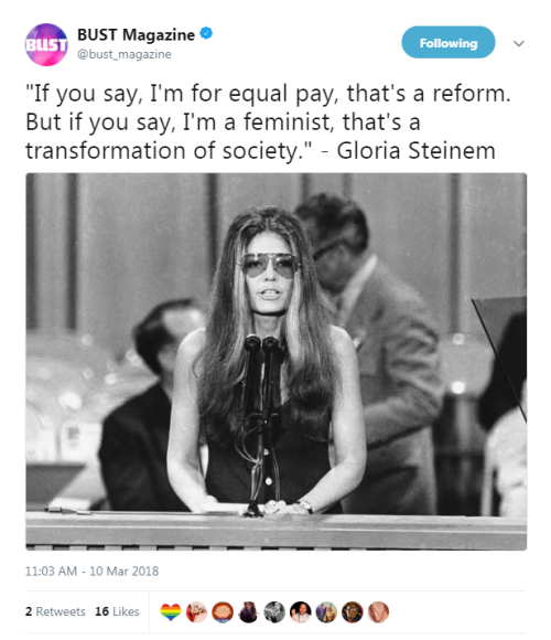 “If you say, I’m for equal pay, that’s a reform. But if you say, I’m a femin