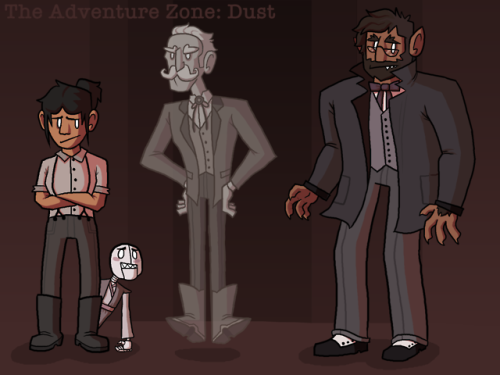 moosecannoncop:Sup! Here’s my first pass at designing the characters from Adventure Zone: Dust.I’m e