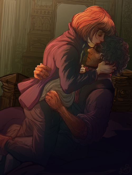 nisiedrawsstuff:  Watching Enjolras is exhausting for Grantaire, like a light shining too brightly i