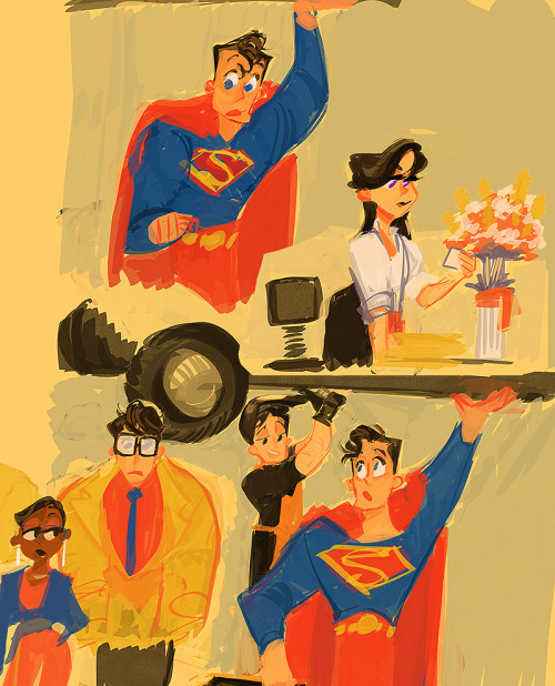 On hold doodles: Superman edition 