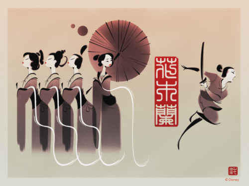 jessicamao:  My piece for Gallery Nucleus’ 20th Anniversary of Mulan Tribute Show! The show go
