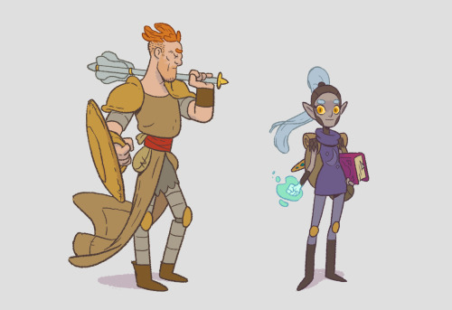 D&D characters to scale
