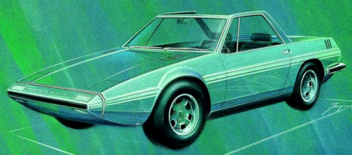 carsthatnevermadeitetc:Karmann Cheetah, 1971, by Italdesign. Another Geneva debutant which carried h