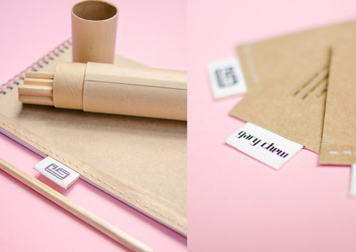 Singapore-based designer Gary Chew’s self-promotional stationery