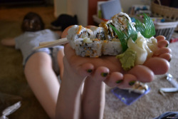 Sexy-Teen-Feet:  Sushi On Soles On Http://Jailbaitfeet.com/Sushi-On-Soles/