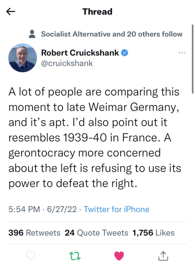 k-wame:pregnantseinfeld:A supreme court justice directly told us that this is only the first of the rights they plan to strike down and most democrats are shrugging and saying they’re on vacation for the next six months so we should tough it out