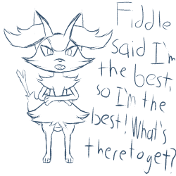 wicked-thornes:  Fiddle is a sassy Braixen