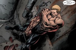 apprenticenanoswarm:  if you were to ask our favorite alien goo what their job is, they would reply ‘plugging the holes in Eddie Brock’s body’and however you chose to interpret that sentence, you would be correct. 