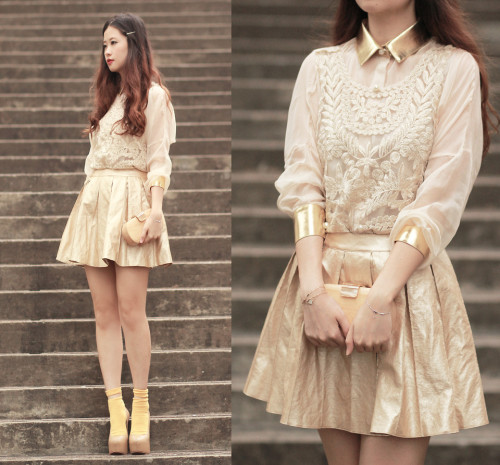 lookbookdotnu:  Gold is silence (by Mayo Wo)