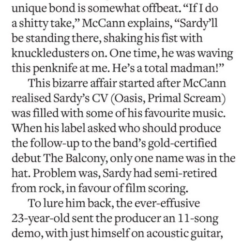 Interview with Q Magazine.Thanks to @vanfishbobfish