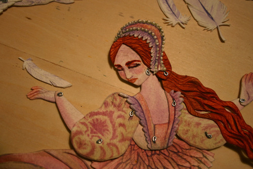 My swan maiden turned into Easter egg princess when I painted her, but I like it. She&rsquo;s also a