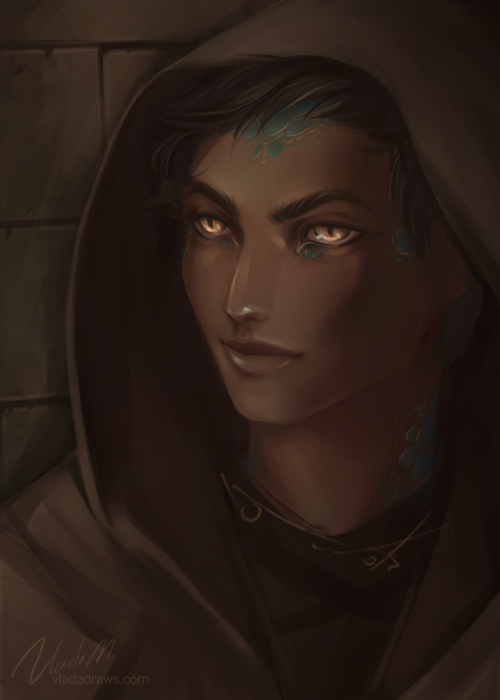 Hi, I'm Vlada • Finished a quick portrait of a Yuan-ti Pureblood