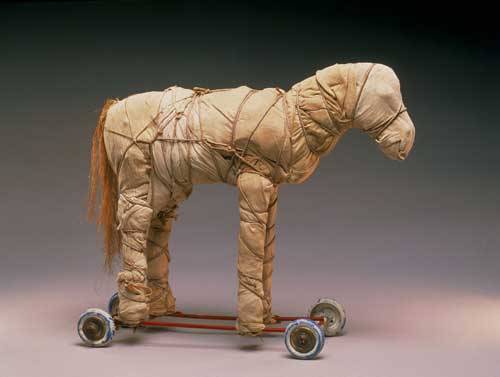 toothbreaker:  Christo - Wrapped Toy Horse