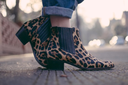 wantering-blog:Must-Have Footwear: Leopard Print Ankle BootsMake a statement in animal print booties