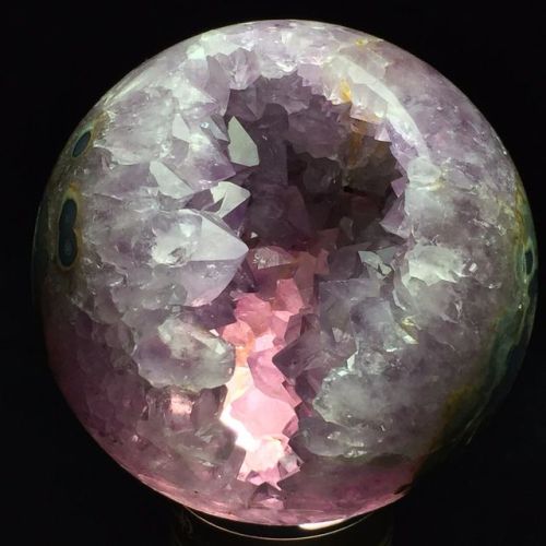 bijoux-et-mineraux:Amethyst Geode Sphere - Brazil