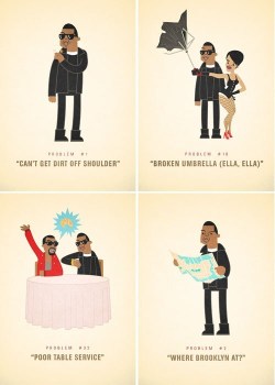 thedailywhat:  Single Topic Blog of the Day: 99 Problems Ever wondered what Jay-Z’s &ldquo;99 problems&rdquo; are all about? Artist Ali Graham is doing his best to figure them out in his new Tumblr blog 99 Problems, where he showcases color illustrations