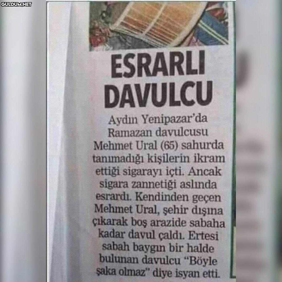 ESRARLI
DAVULCU

Aydın...