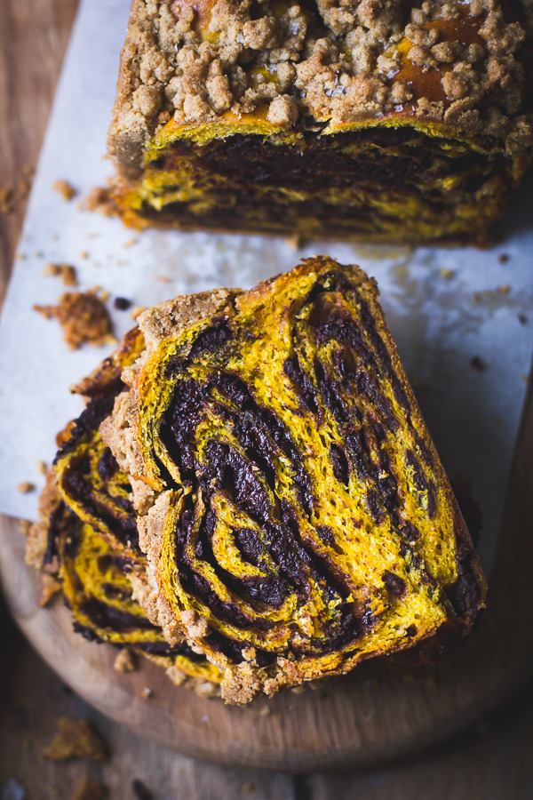 sweetoothgirl:  Pumpkin, Rye + Chocolate Babka