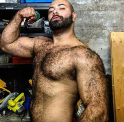 hairy chest - sexy muscle - mature men