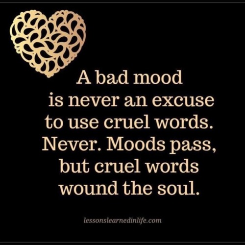 Be kind. Swallow the anger because negativity and hatred multiply and are shared once they&rsquo;re 