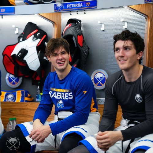 @buffalosabres: Just Some Post-win Team Bonding
