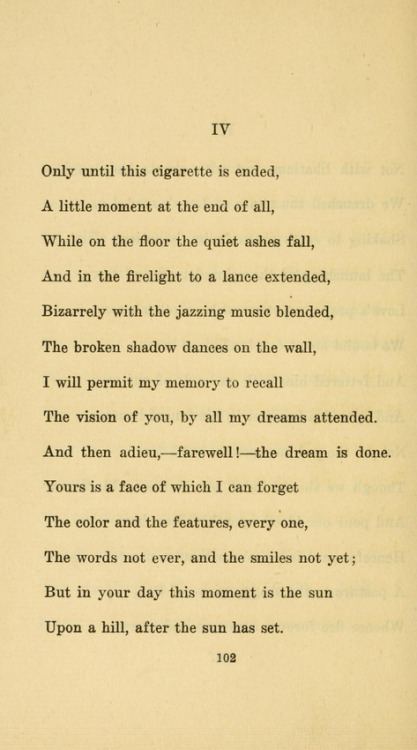 &ldquo;Only until this cigarette is ended&rdquo; Sonnets by Edna St. Vincent MillaySecond Ap