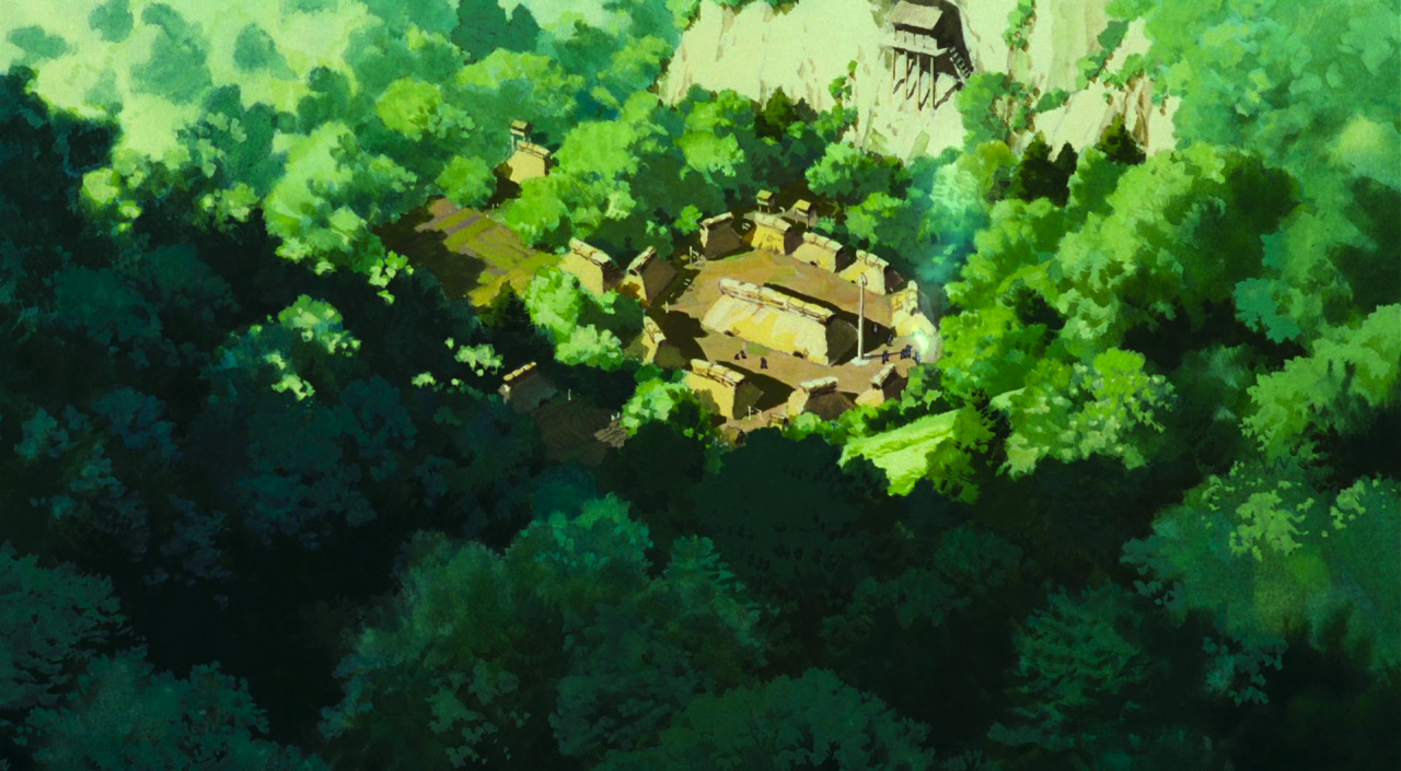 ghibli-collector:  The Landscape Art of Hayao Miyazaki’s Princess Mononoke (1997)