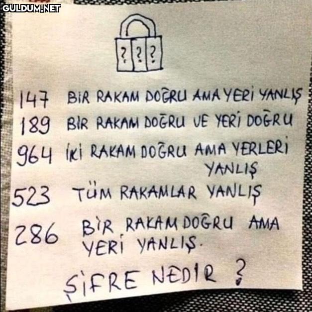 147 BIR RAKAM DOĞRU AMA...