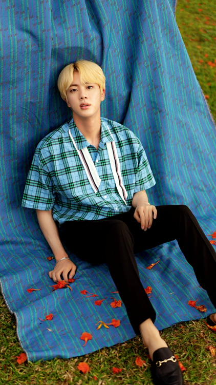 BTS Jin X Naver STARCAST “2018 Summer Package In Saipan” Behind Photos Lockscreens