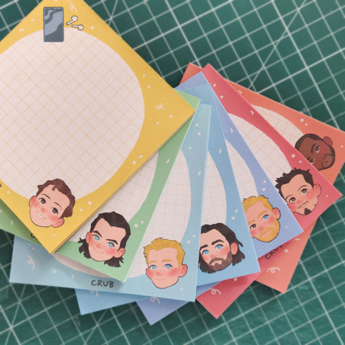 These MCU boys notepads are now in my shop! Come check them out ｡ﾟ+.(･∀･)ﾟ+.ﾟ