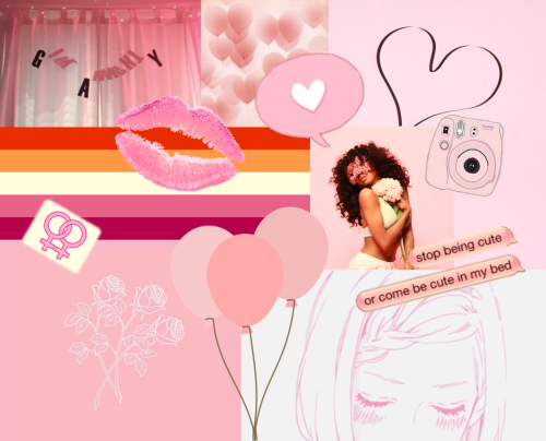 Pink Lesbian Moodboard! (ﾉ◕ヮ◕)ﾉ*:･ﾟ✧ ✧ﾟ･: *