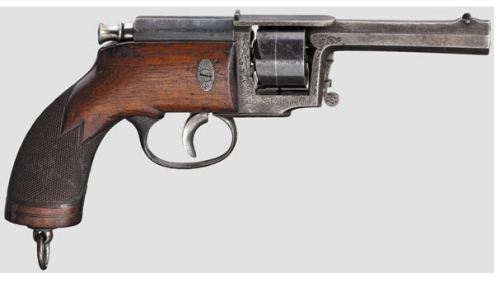 Dreyse Needlefire Revolver, mid 19th century.