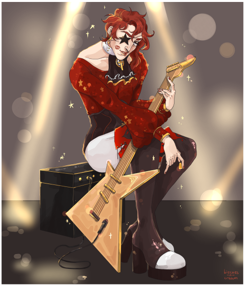 bitcxes-n-cream:  ✨Glam Rock Julian ✨ Long time no @thearcanagame fanart!Here’s a Glam Rock Il