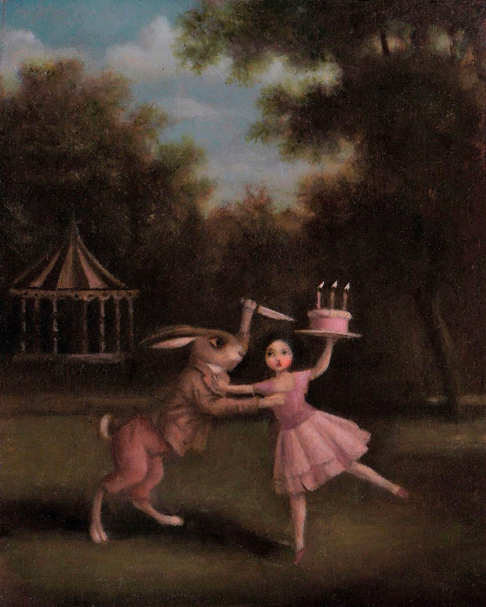 Stephen Mackey (British, b. England) - Cake Knife, 2019, Paintings: Oil on Panel