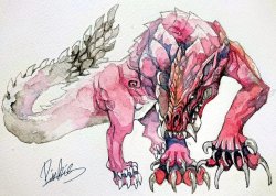 phlim-phlam:Watercolor Odogaron from Monster