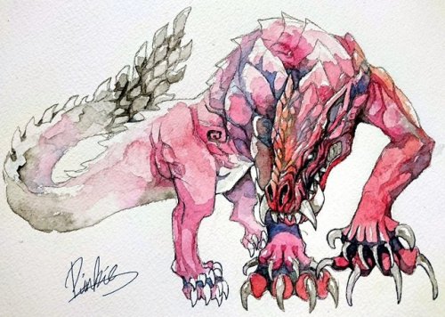 Sex phlim-phlam:Watercolor Odogaron from Monster pictures