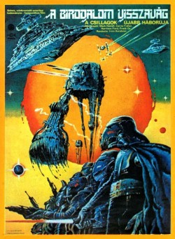 70sscifiart:Hungarian movie posters for the Star Wars trilogy.