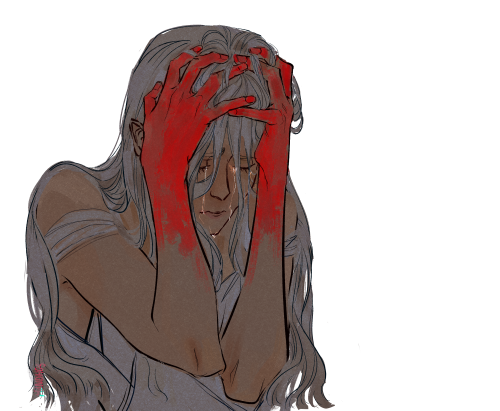 mandhos: I think Miriel must feel guilty about her entire line; an excuse to draw crying characters.