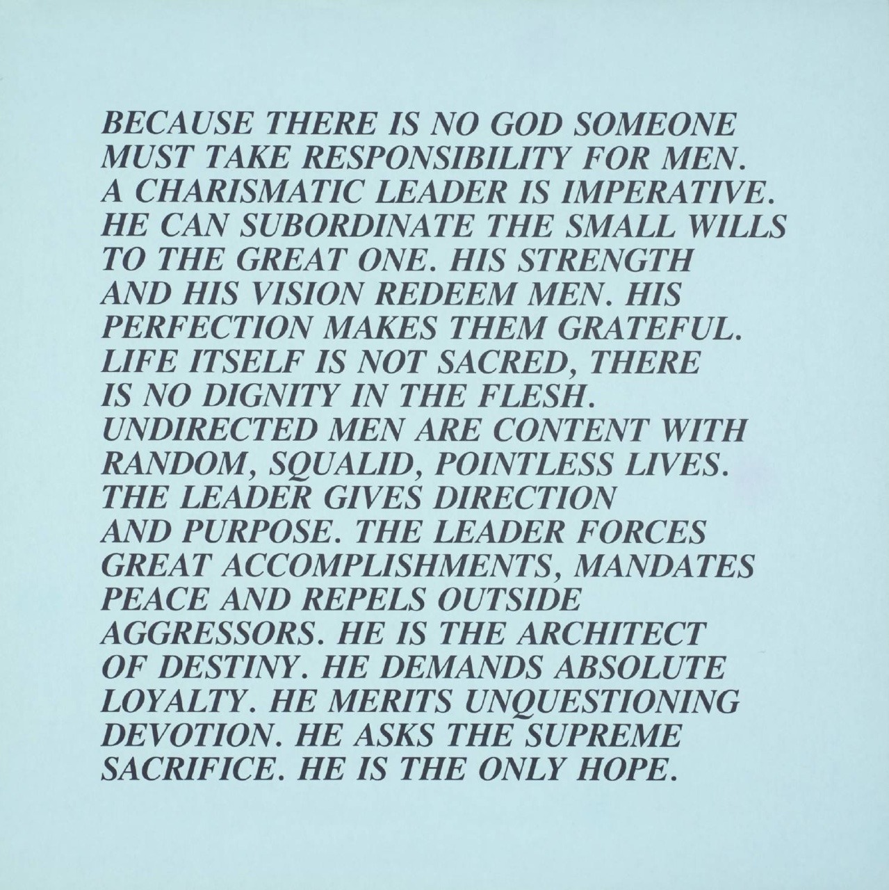 internallybruised:  JENNY HOLZER : TRUISMS 