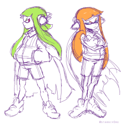 starniv0re: Conceptual sketches of Splatoon’s Agents 3, “Sanitized” 3, 8, and 4.  Headcanons under the cut!  Seguir leyendo 