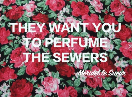 “…They just want you to perfume the sewers. They need artists to bring perfume to the terribl
